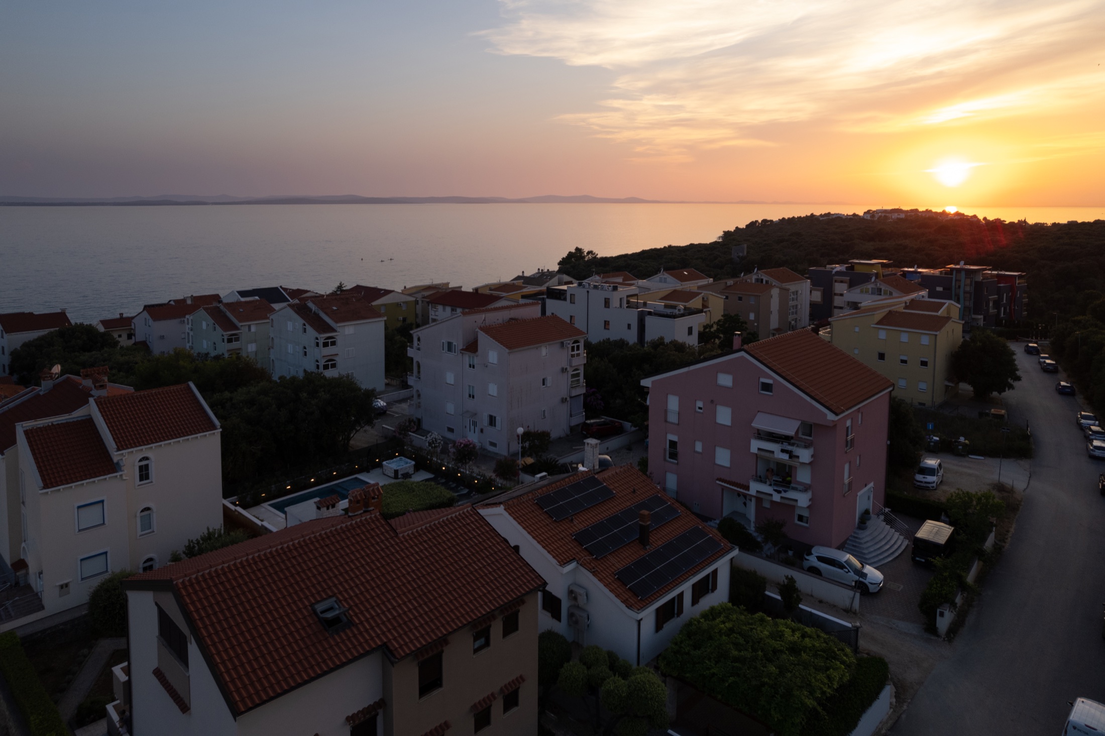 The Adriatic Sea and islands seen from Kožino
